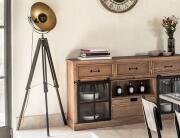 Επιδαπέδιο Φωτιστικό Lahti Atmosphera με λαμπτήρα E27 και διαστάσεις 65x57x159cm - Black