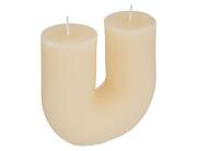 Διακοσμητικό κερί Demi Αtmosphera με διάρκεια καύσης 20 ώρες και διαστάσεις 11x5.1x12cm - Ivory