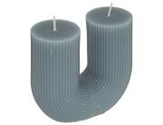 Διακοσμητικό κερί Demi Αtmosphera με διάρκεια καύσης 20 ώρες και διαστάσεις 11x5.1x12cm - Storm Blue