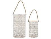 Σετ Διακοσμητικά Φανάρια Home Deco Factory με χερούλι και διαστάσεις 20x39cm και 15x27cm - 2 τεμάχια