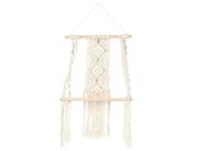 Ράφι τοίχου Μακραμέ Home Deco Factory με διαστάσεις 30x15x50cm
