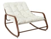 Πολυθρόνα κήπου Miami Home Deco Factory με μαξιλάρι και διαστάσεις 92x130x69cm