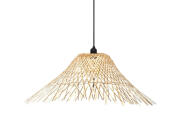 Atmosphera  Φωτιστικό οροφής ρεύματος Moxa με λαμπτήρα Ε27 και διαστάσεις 76x76x25cm - Απόχρωση ξύλου