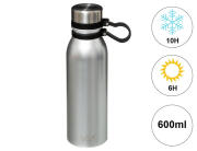 5five Μπουκάλι Θερμός με λαβή, χωρητικότητα 600ml και διατήρηση θερμοκρασίας 6h ζεστό / 10h κρύο - Stainless Steel