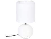 Επιτραπέζιο φωτιστικό Timéo Atmosphera με λαμπτήρα Ε14 και διαστάσεις 13x13x24.5cm - White