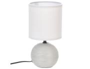 Επιτραπέζιο φωτιστικό Timéo Atmosphera με λαμπτήρα Ε14 και διαστάσεις 13x13x24.5cm - Grey