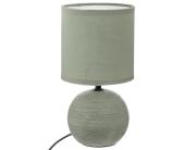 Atmosphera  Επιτραπέζιο φωτιστικό Timéo με λαμπτήρα Ε14 και διαστάσεις 13x13x24.5cm - Κhaki