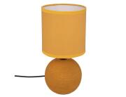 Επιτραπέζιο φωτιστικό Timéo Atmosphera με λαμπτήρα Ε14 και διαστάσεις 13x13x24.5cm - Mustard Yellow