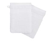 Σετ Γάντια μπάνιου Praia Atmosphera από Βαμβάκι 450gsm, με διαστάσεις 15x21cm - 2 τεμάχια - White