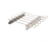 2 Βάσεις σχάρας BBQ Vaggan Με 6 μεταλλικά σουβλάκια (C83501030) Από Ανοξείδωτο ατσάλι, 42.5 x 10.2 x (πάχος)1.8cm