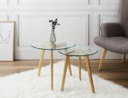 Σετ Τραπεζάκια Σαλονιού Home Deco Factory με διαστάσεις 50x50x43cm και 40x40x40cm - 2 τεμάχια