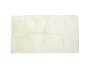 Χαλί Ορθογώνιο απομίμηση γούνας από πολυεστέρα με διαστάσεις 110 x 60 cm - Σε λευκή απόχρωση