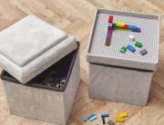 Home Deco Kids Σκαμπό Πτυσσόμενο Με Επιφάνεια για Lego  διαστάσεις 27x27x30cm