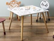 Tραπέζι Μικροί Κύριοι Μικρές Κυρίες με μολυβοθήκη και διαστάσεις 60x60x44cm - Δεν περιλαμβάνονται οι καρέκλες