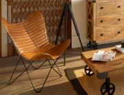 Atmosphera Δέρμα καρέκλας για μεταλλικό σκελετό Dario - Cognac brown - Δεν περιλαμβάνεται ο σκελετός