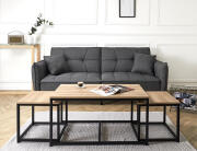 Σετ Τραπεζάκια Σαλονιού Seattle Home Deco Factory με διαστάσεις 90x50x45cm και 40x38x40cm - 3 τεμάχια