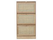 Παπουτσοθήκη Bali Home Deco Factory με 3 ράφια, 6 επίπεδα και διαστάσεις 60x24x113cm - Απόχρωση Ξύλου