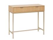 Κονσόλα εισόδου Tasso 5Five με 2 συρτάρια και διαστάσεις 80.5x35x90cm - Απόχρωση Ξύλου