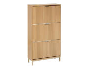 5five Παπουτσοθήκη Tasso με 3 ράφια, 6 επίπεδα και διαστάσεις 63x24x131.5cm - Απόχρωση Ξύλου