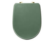 5five Καπάκι Λεκάνης Duo με διαστάσεις 36x49x4.5cm - Dark Green
