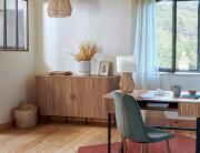 Atmosphera Μπουφές Colva με 6 ράφια και διαστάσεις 140x40x80.5cm - Απόχρωση Ξύλου