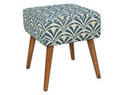 Αtmosphera Σκαμπό Chiara 38x38x41cm Μπλε Άσπρο