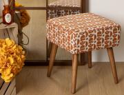 Αtmosphera Σκαμπό Chiara με διαστάσεις 38x38x41cm