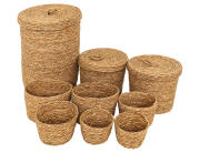 Atmosphera Σετ Διακοσμητικά Καλάθια Little cottage - 9 τεμάχια