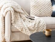 Atmosphera  Κουβέρτα Ariel με διαστάσεις 160x120cm - Beige