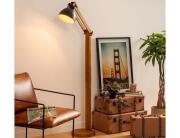 Atmosphera  Επιδαπέδιο φωτιστικό Cuba με λαμπτήρα Ε27 και διαστάσεις 52x28x155cm - Black