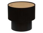 Atmosphera Τραπεζάκι Βοηθητικό Enola με Aποθηκευτικό Χώρο MDF 38.5x35cm Μαύρο