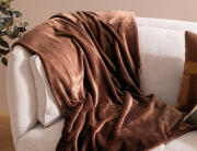 Atmosphera  Κουβέρτα Cuddly με διαστάσεις 230x180cm - Brown