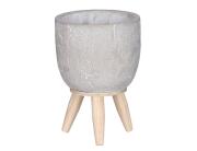 Mica  Κασπώ Jimmy Decorations με βάση και διαστάσεις 10.5x10.5x14.5cm - Grey