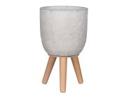 Mica  Κασπώ Jimmy Decorations με βάση και διαστάσεις 16.5x16.5x28cm - Grey