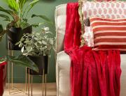 In The Mood  Κουβέρτα Famke Collection με διαστάσεις 180x130cm - Red