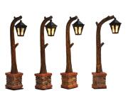 Σετ Διακοσμητική Μινιατούρα Φανάρι LuVille με φωτισμό LED και ύψος 10.5cm - 4 τεμάχια