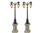 Σετ Διακοσμητική Μινιατούρα Φανάρι LuVille με φωτισμό LED και ύψος 14.5cm - 2 τεμάχια