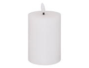 Atmosphera Διακοσμητικό Κερί LED Molia με διαστάσεις 7x7x12.5cm - White