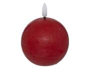 Διακοσμητικό Κερί LED Molia Atmosphera με διαστάσεις 12x12x13cm - Red