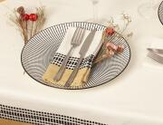 Atmosphera  Σετ Πετσέτες φαγητού Dolly με διαστάσεις 40x40cm - Mustard yellow - 2 τεμάχια