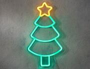 Διακοσμητικό Φωτιστικό Neon X-Mas Tree Luca Lighting με Dimmer και διαστάσεις 36x1.5x20cm - USB