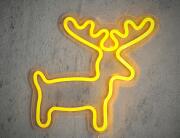 Διακοσμητικό Φωτιστικό Neon Reindeer Luca Lighting με Dimmer και διαστάσεις 30.5x1.5x28.5cm - USB