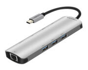 CABLETIME docking station CT-CMHD91 9 θυρών USB-C σύνδεση 4K 100W γκρι