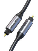 CABLETIME καλώδιο ήχου Toslink CT-AV380-P04GN gold plated 5mm 2m μαύρο