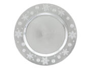 Πιατέλα σερβιρίσματος Fééric Lights & Christmas με διάμετρο 33cm - Silver