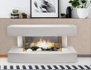 Επιτοίχιο Ηλεκτρικό Τζάκι Toronto Classic Fire με ισχύ 2000W, ρυθμιζόμενο θερμοστάτη, χρονοδιακόπτη και διαστάσεις 81.2x22x41cm