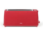 Φρυγανιέρα long slot Livoo DOD168RC με ισχύ 750W, λειτουργία ξεπαγώματος και χωρητικότητα 1 φέτα ψωμιού - Red chili