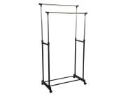 Κρεμάστρα δαπέδου 5five διπλή, με ρυθμιζόμενο ύψος και διαστάσεις 86x42x165cm