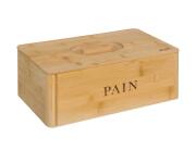 Ψωμιέρα 5five με καπάκι και διαστάσεις 33.2x12.7x20.2cm - Απόχρωση ξύλου