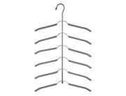 Μεταλλική Κρεμάστρα 5five για μπλούζες/πουκάμισα με αντιολισθητική επένδυση - 6 θέσεων